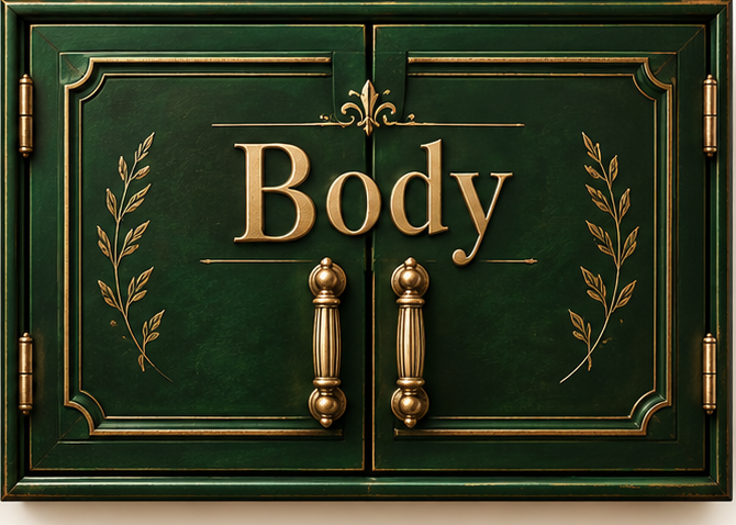 Body apothecary cabinet